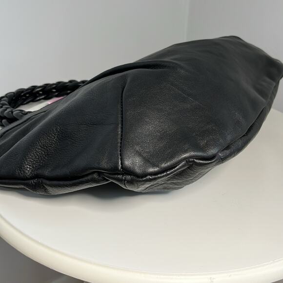 Furla Black Leather Tassel Tote w/COA, Dust Bag & Scarf EUC No Callout MSRP$450 - Picture 9 of 16